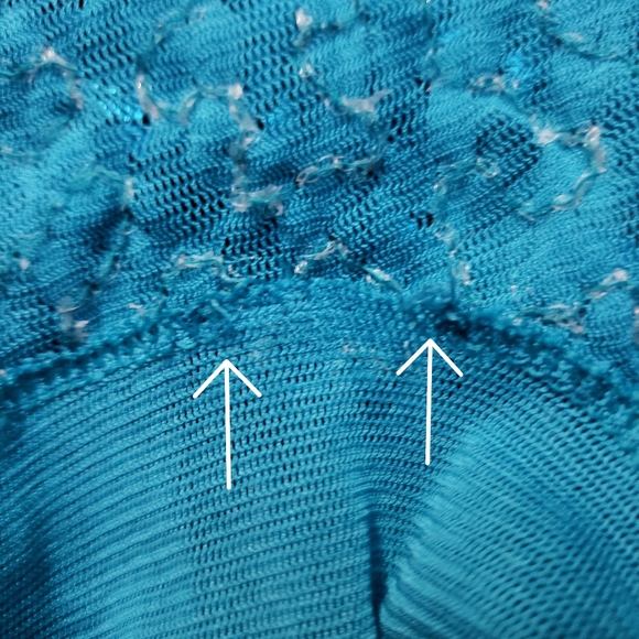 Turquoise/Blue Amber Blue Sequin Dress - Picture 4 of 4